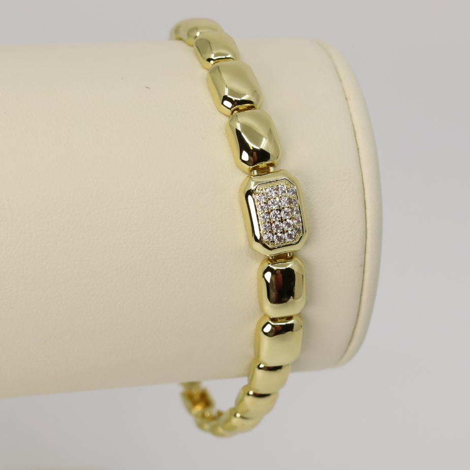 Bratara placata cu aur 14K model BF094 - dimensiune 19 cm