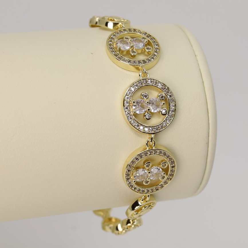 Bratara placata cu aur 14K model BF084 - dimensiune 19 cm
