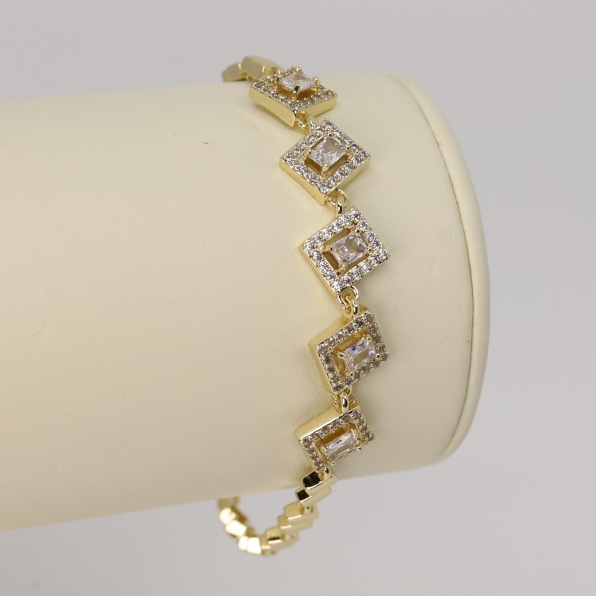 Bratara placata cu aur 14K model BF085 - dimensiune 19 cm