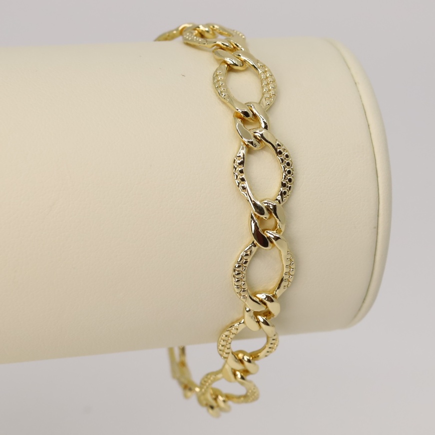 Bratara placata cu aur 14K model BF090 - dimensiune 19 cm
