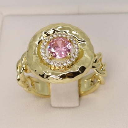 Inel placat cu aur 14K Model NX374