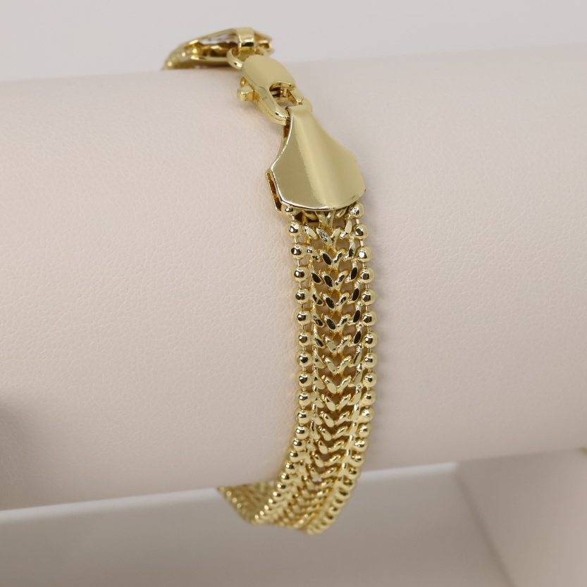 Bratara placata cu aur 14K model BF115 - dimensiune 19 cm
