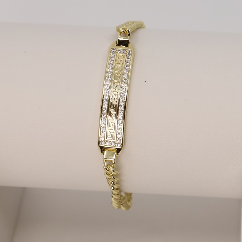 Bratara placata cu aur 14K model BF105 - dimensiune 19 cm