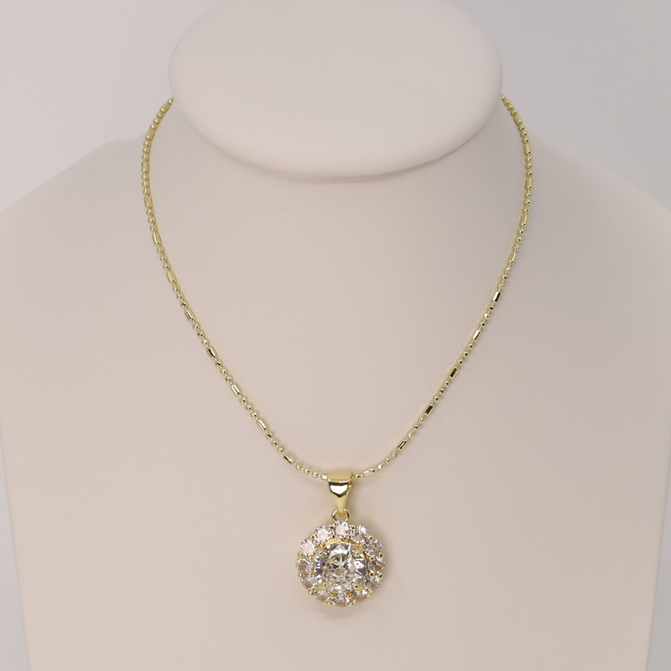 Lant cu pandativ placat cu aur 14K Model LL639 - dimensiune 45 cm