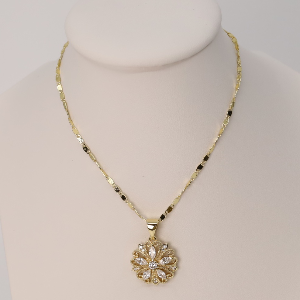Lant cu pandativ placat cu aur 14K Model LL629 - dimensiune 45 cm