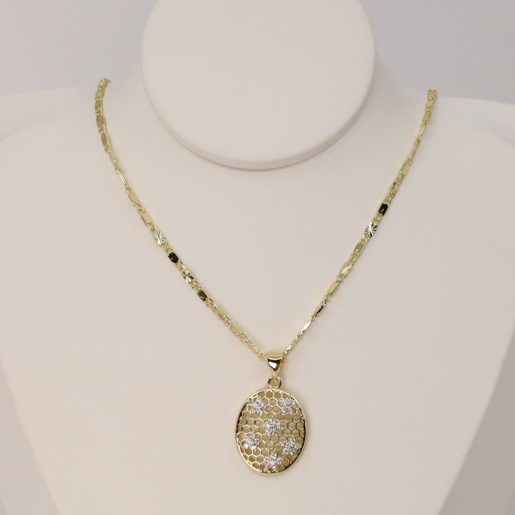 Lant cu pandativ placat cu aur 14K Model LL659 - dimensiune 45 cm