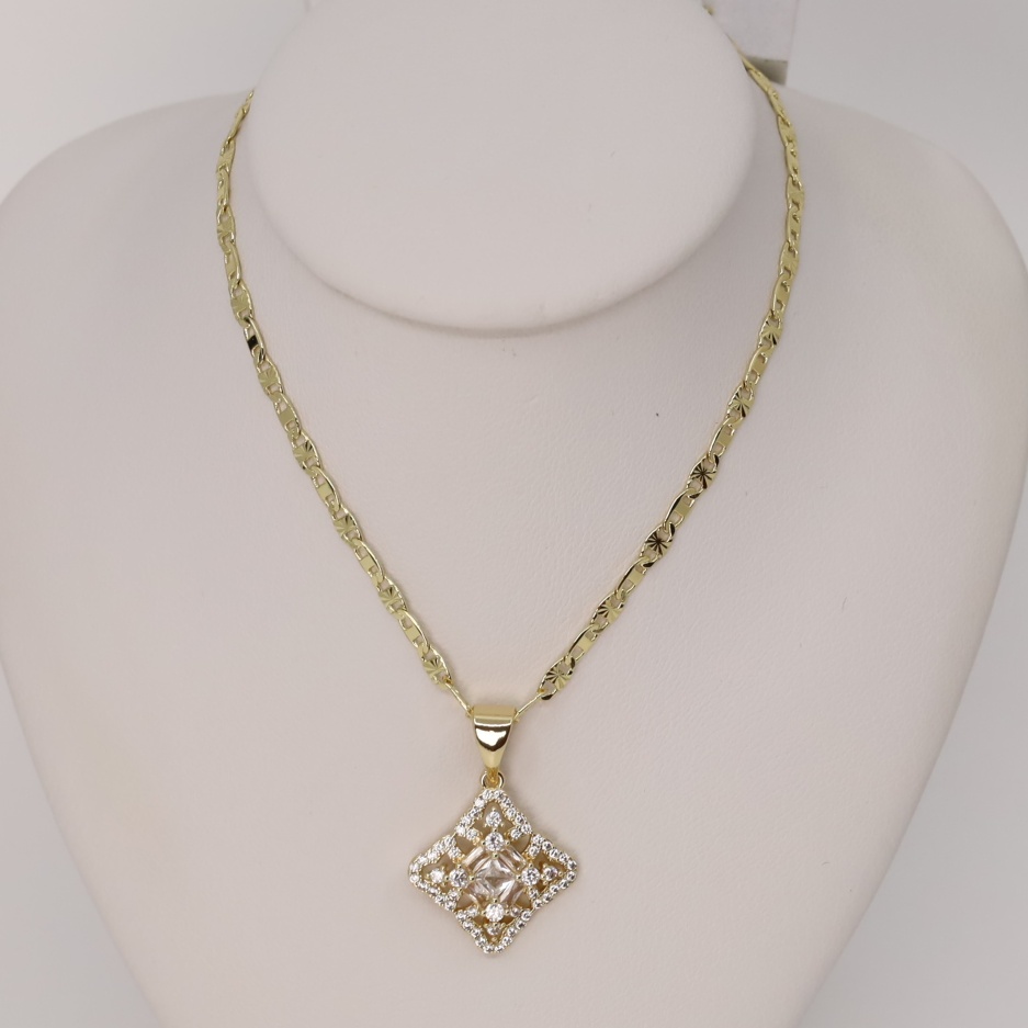 Lant cu pandativ placat cu aur 14K Model LL656 - dimensiune 45 cm