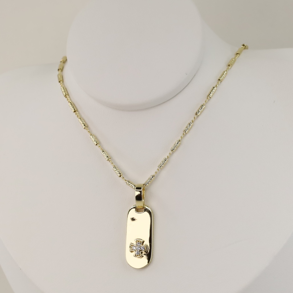 Lant cu pandativ placat cu aur 14K Model LL696 - dimensiune 45 cm