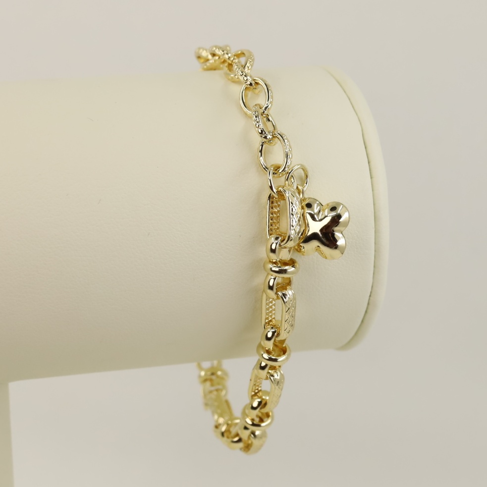 Bratara placata cu aur 14K model BF145 - dimensiune 21 cm