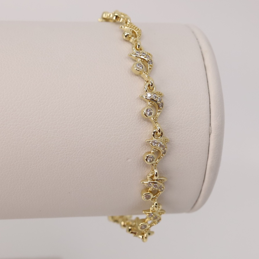 Bratara placata cu aur 14K model BF197 - dimensiune 19 cm