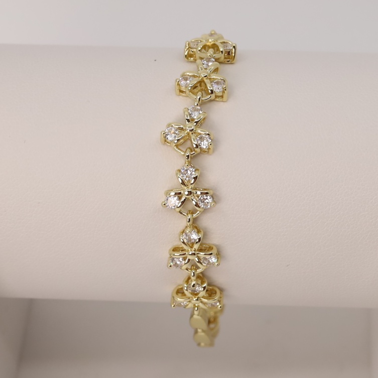 Bratara placata cu aur 14K model BF203 - dimensiune 19 cm