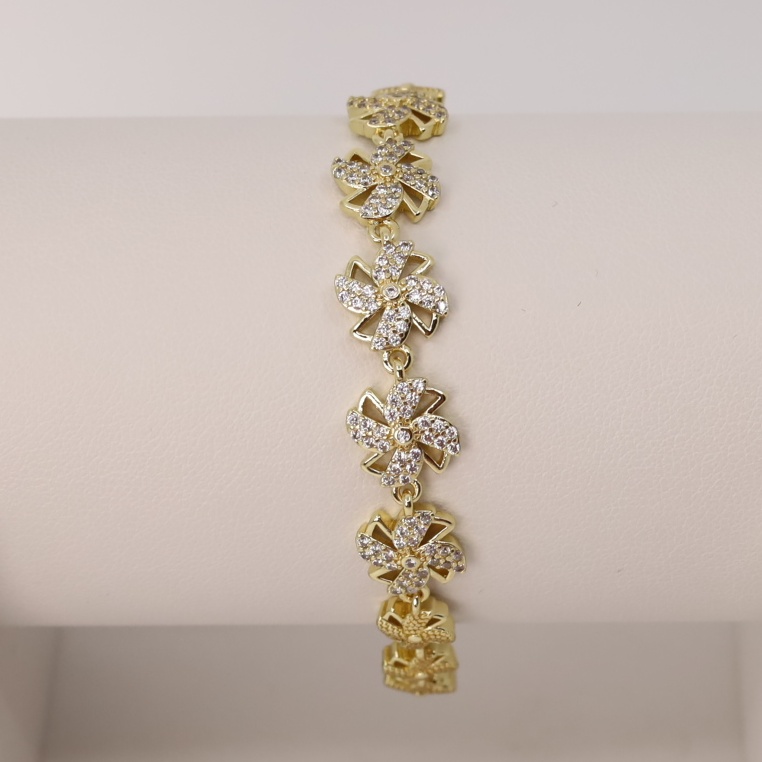 Bratara placata cu aur 14K model BF210 - dimensiune 19 cm