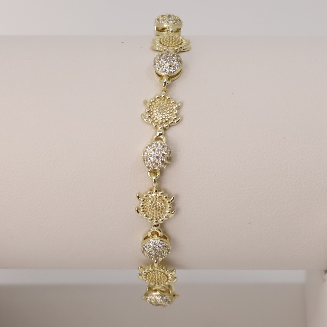 Bratara placata cu aur 14K model BF213 - dimensiune 19 cm