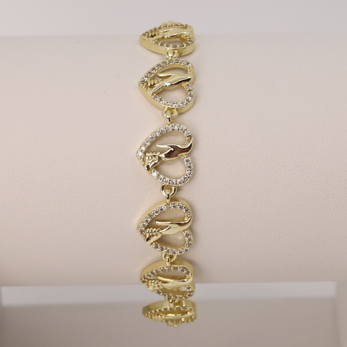 Bratara placata cu aur 14K model BF215 - dimensiune 19 cm