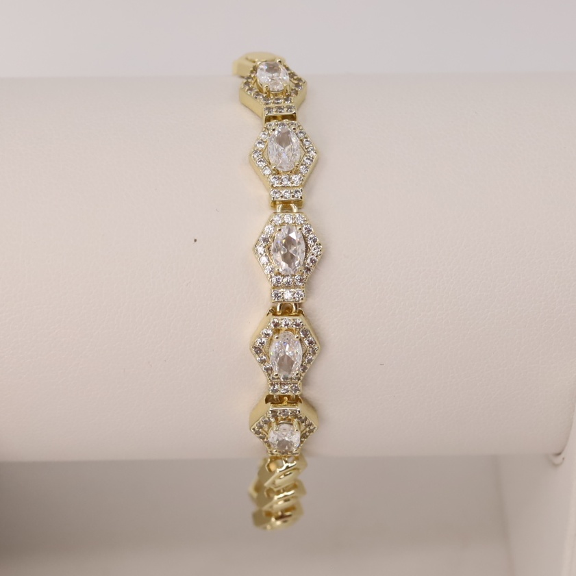 Bratara placata cu aur 14K model BF216 - dimensiune 19 cm