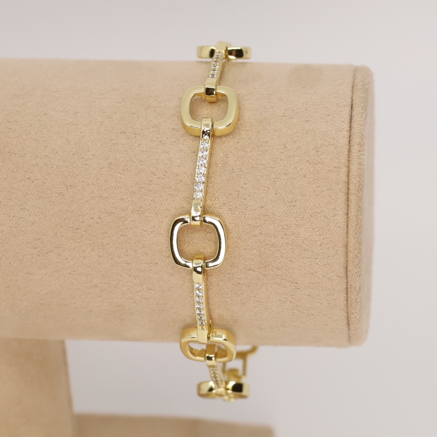 Bratara placata cu aur 14K model BF242 - dimensiune 19 cm