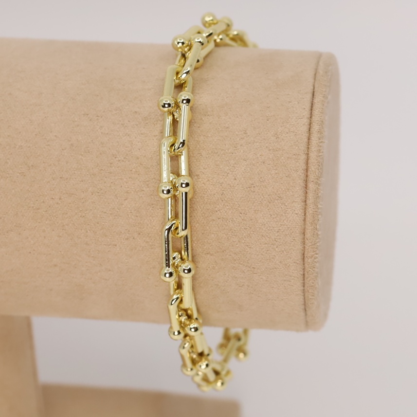 Bratara placata cu aur 14K model BF253 - dimensiune 19 cm