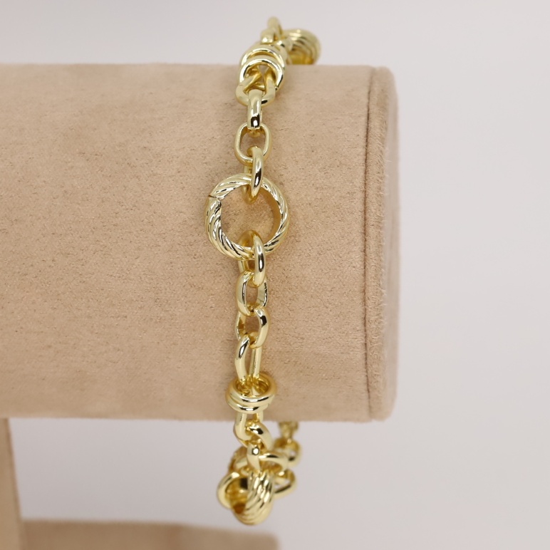 Bratara placata cu aur 14K model BF248 - dimensiune 19 cm