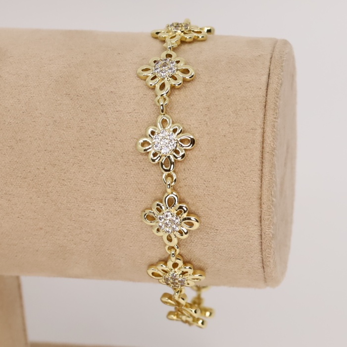 Bratara placata cu aur 14K model BF241 - dimensiune 19 cm