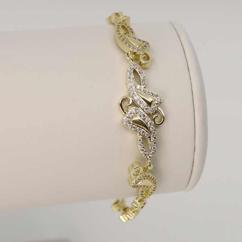 Bratara placata cu aur 14K model BF273 - dimensiune 19 cm