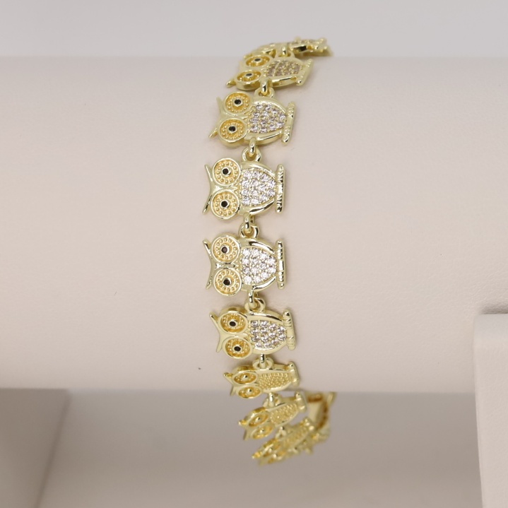 Bratara placata cu aur 14K model BF284 - dimensiune 19 cm