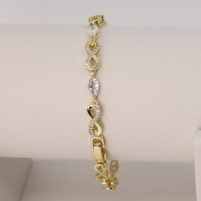 Bratara placata cu aur 14K model BF291 - dimensiune 19 cm