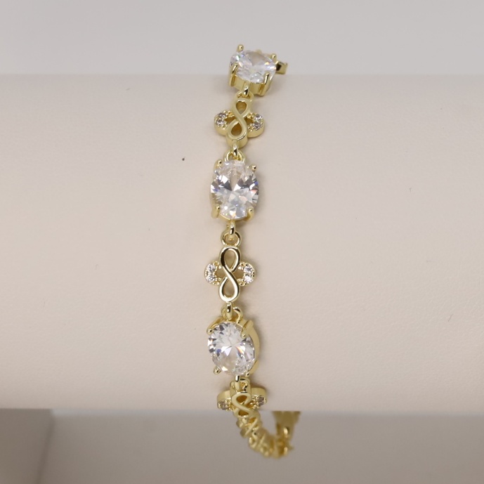 Bratara placata cu aur 14K model BF282 - dimensiune 19 cm