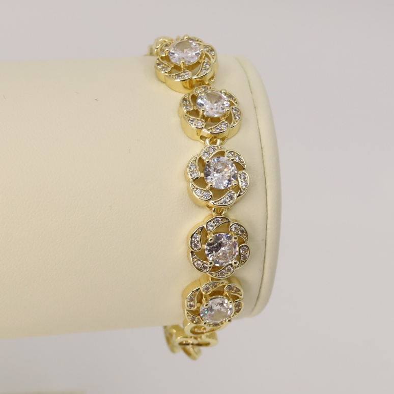 Bratara placata cu aur 14K model BF312 - dimensiune 19 cm