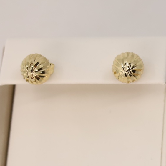 Cercei placati cu aur model CC778 - dimensiune 0,4 cm