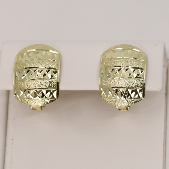 Cercei placati cu aur model CA045 - dimensiune 1,4 cm