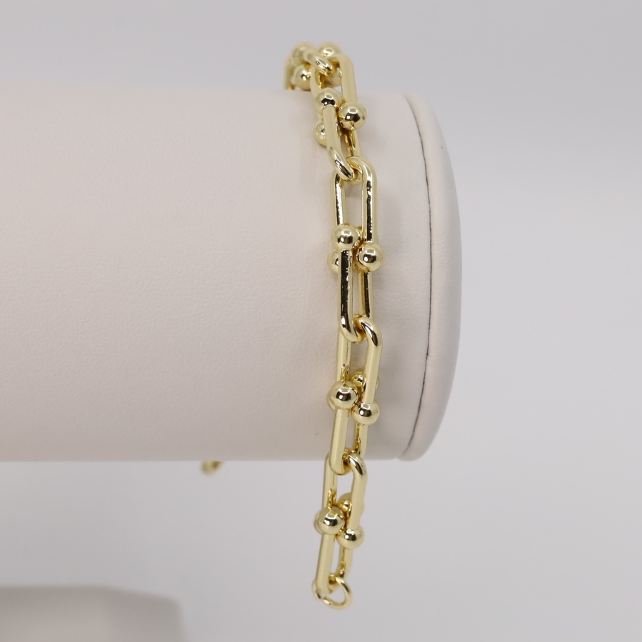 Bratara placata cu aur 14K model BF364 - dimensiune 17 cm