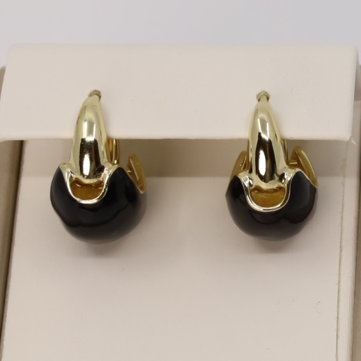 Cercei placati cu aur model CA125 - dimensiune 1,4 cm