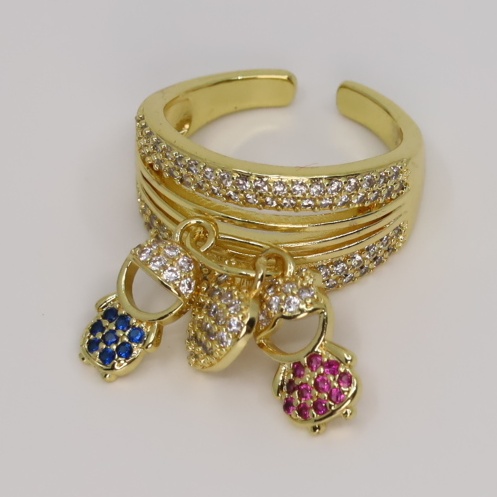 Inel placat cu aur 14K Model NX505