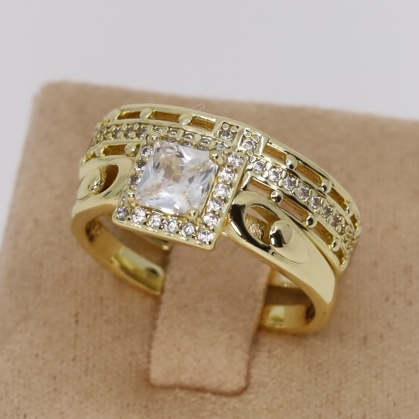 Set 2 inele placat cu aur 14K Model NX485 -  Xuping