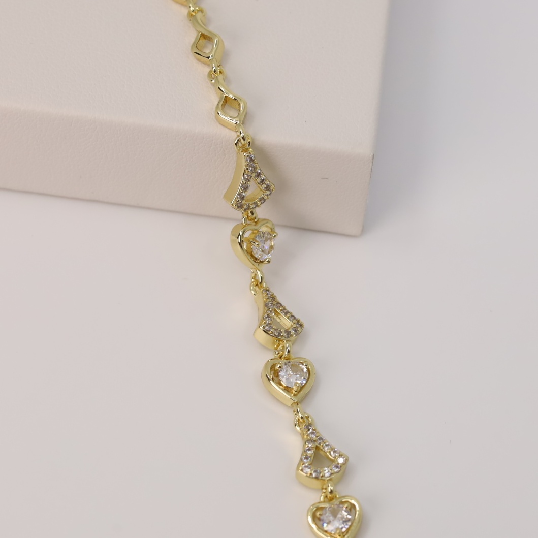 Bratara placata cu aur 14K model BF467 - dimensiune 19 CM