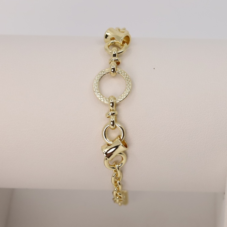 Bratara placata cu aur 14K model BF409 - dimensiune 21 cm