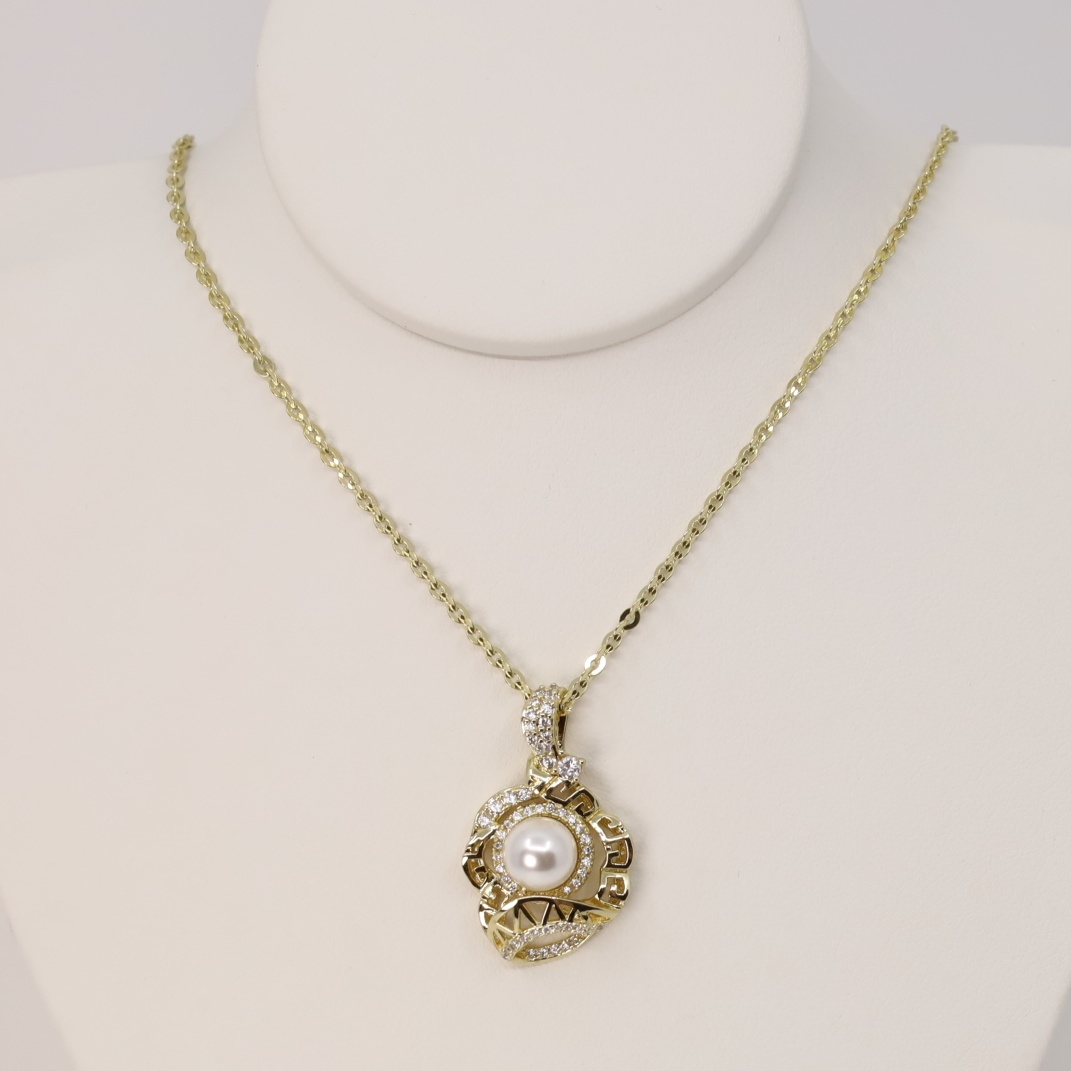 Lant cu pandativ placat cu aur 14K Model LD060 – 45 cm