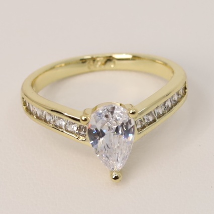 Inel placat cu aur 14K Model NX573