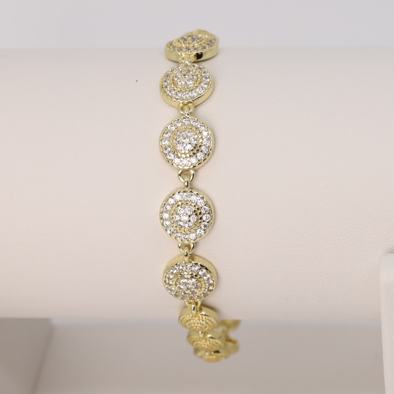 Bratara placata cu aur 14K model BF512 - dimensiune 19 CM