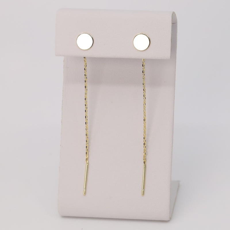 Cercei placati cu aur 14K model EEC124 - 6 cm