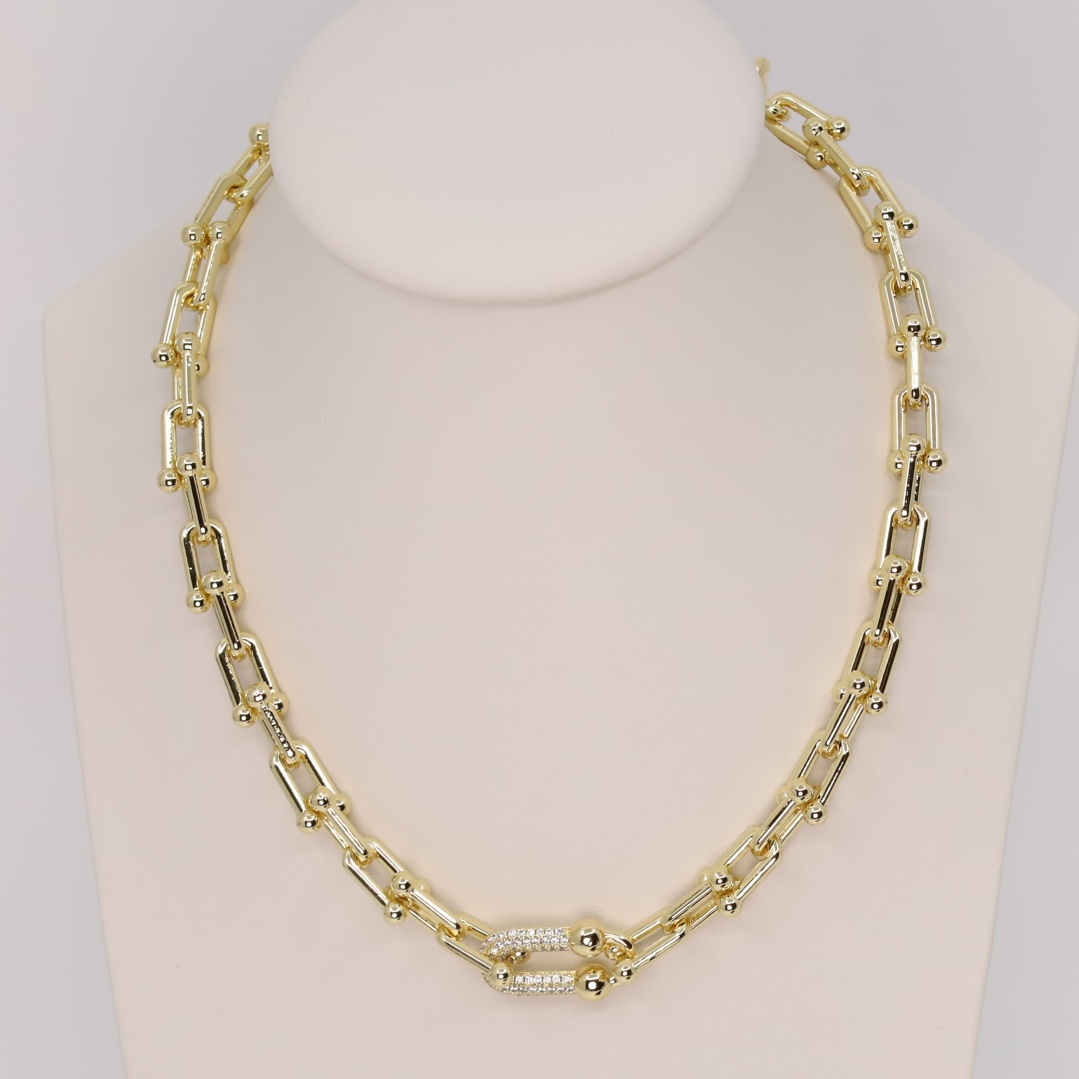 Lant cu pandativ placat cu aur 14K Model LD063 – 50 cm