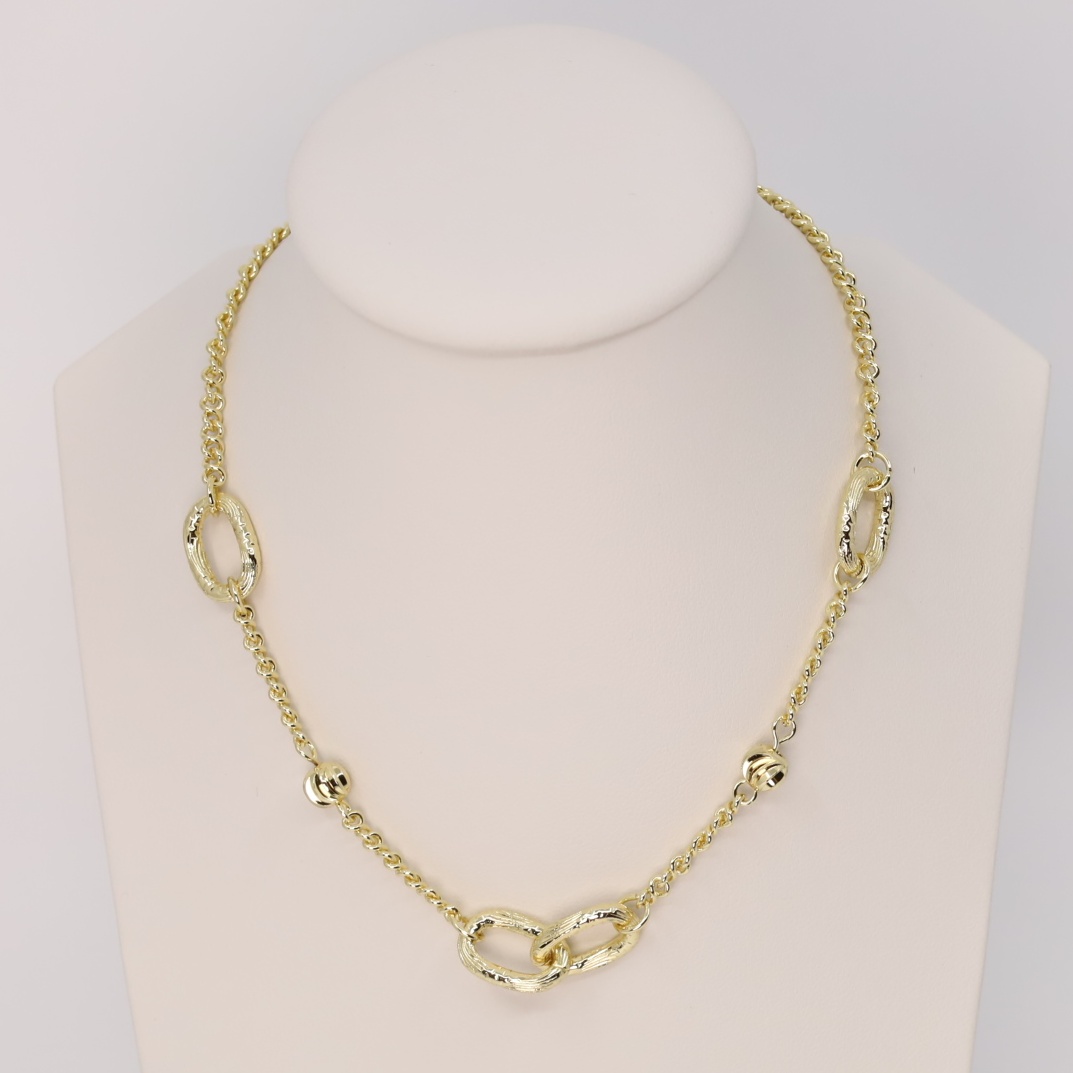 Lant colier placat cu aur 14K Model LD069 – 45 cm