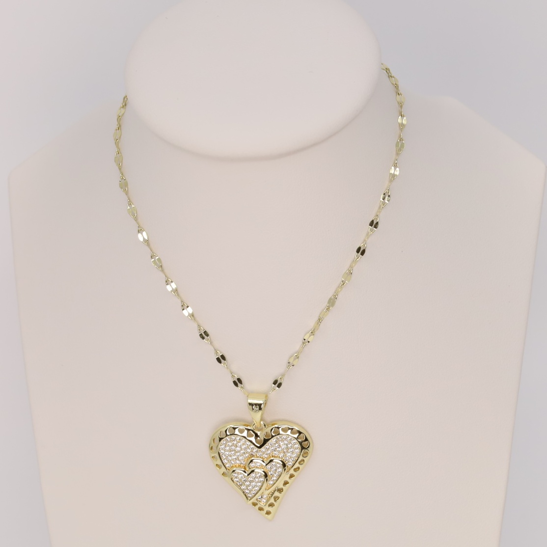 Lant cu pandativ placat cu aur 14K Model LD075 – 45 cm