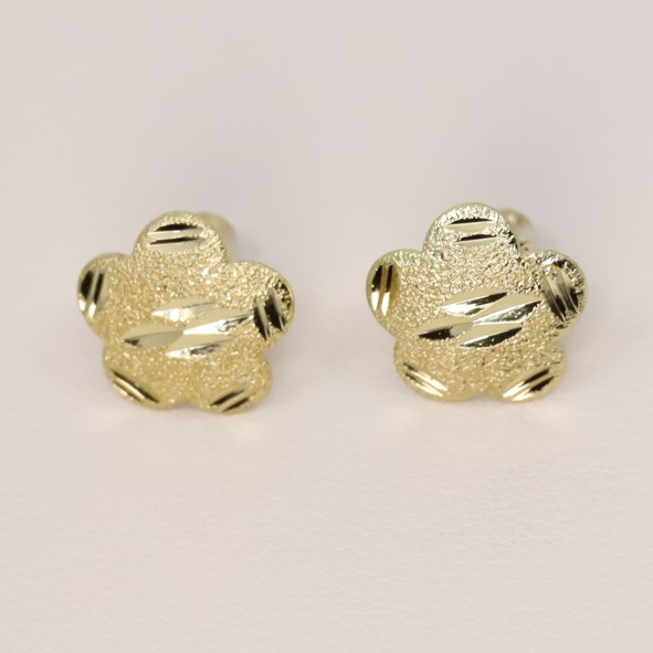 Cercei placati cu aur model CA259 - dimensiune 0,7 cm