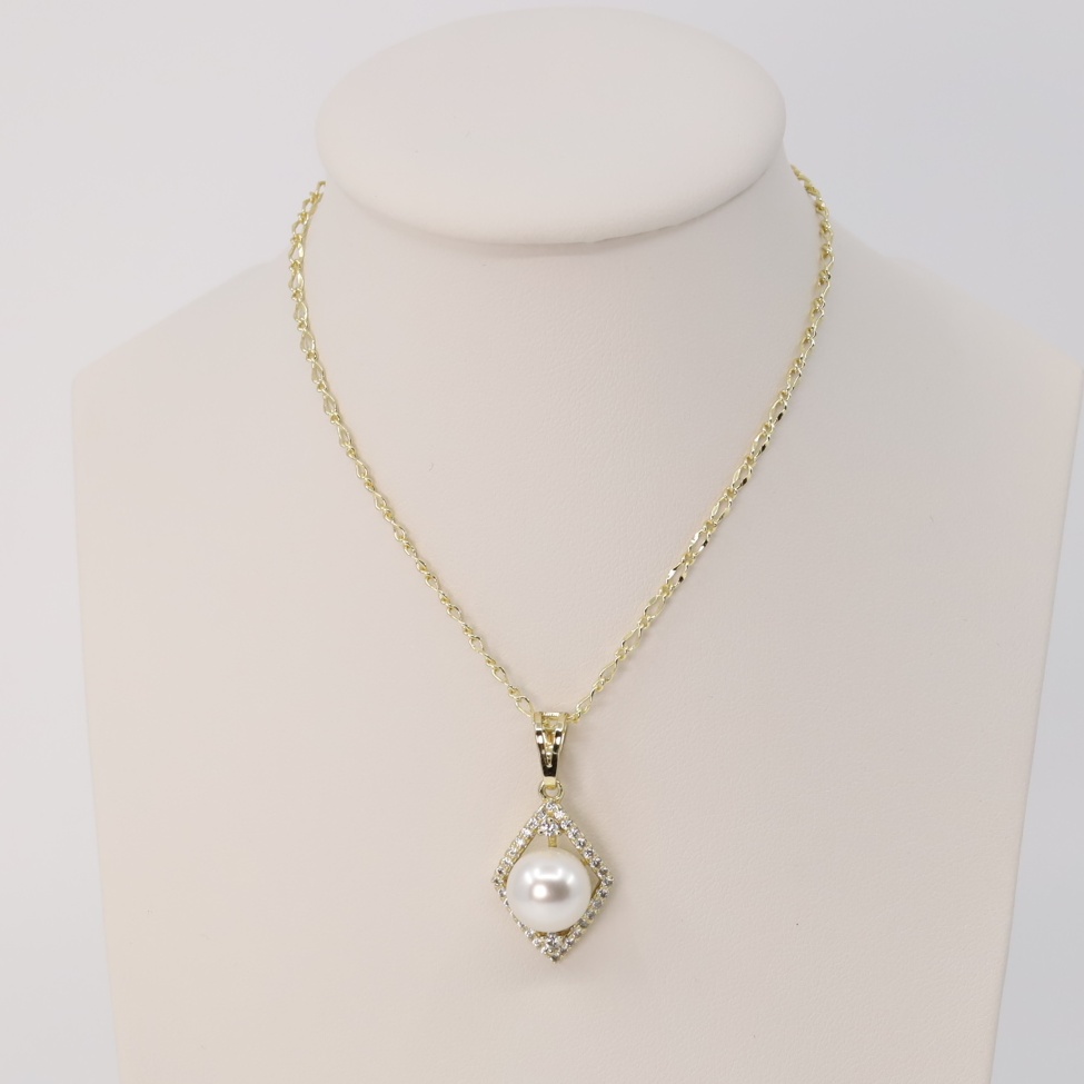 Lant cu pandativ placat cu aur 14K Model LD145 – 50 cm