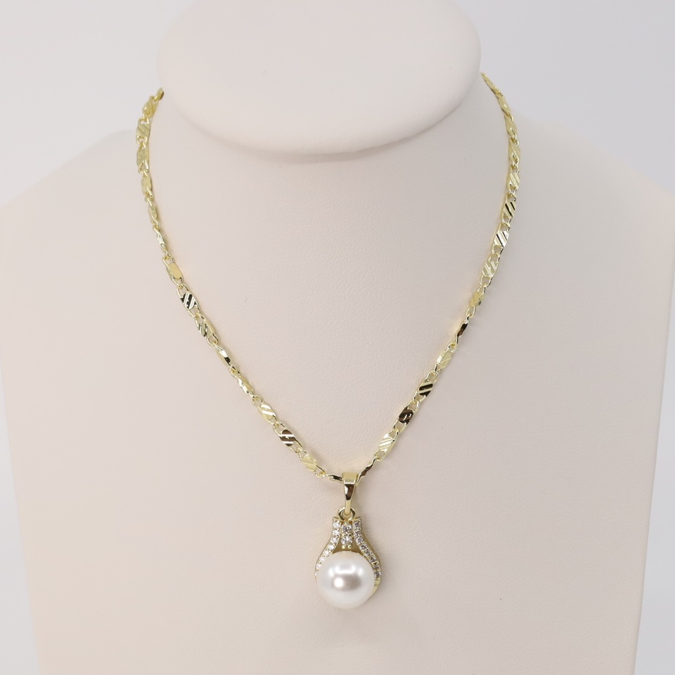 Lant cu pandativ placat cu aur 14K Model LD148 – 55 cm
