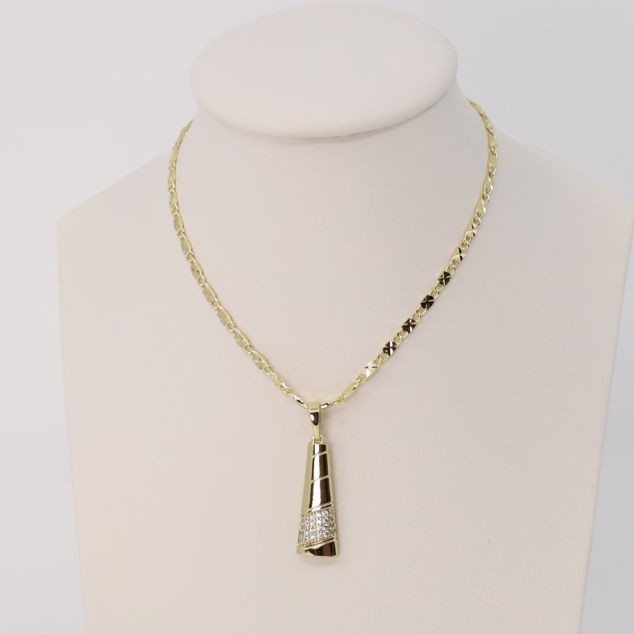 Lant cu pandativ placat cu aur 14K Model LD146 – 55 cm