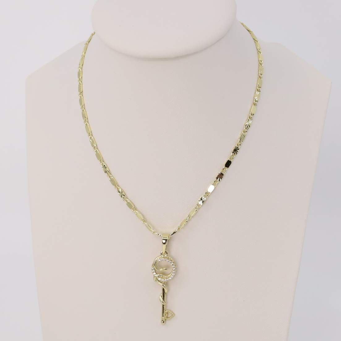 Lant cu pandativ placat cu aur 14K Model LD166 – 50 cm