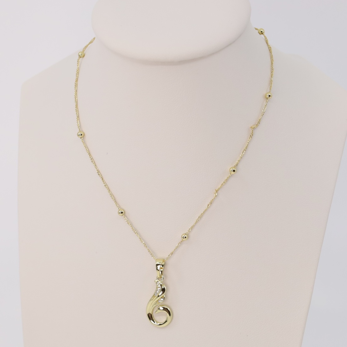 Lant cu pandativ placat cu aur 14K Model LD177 – 55 cm