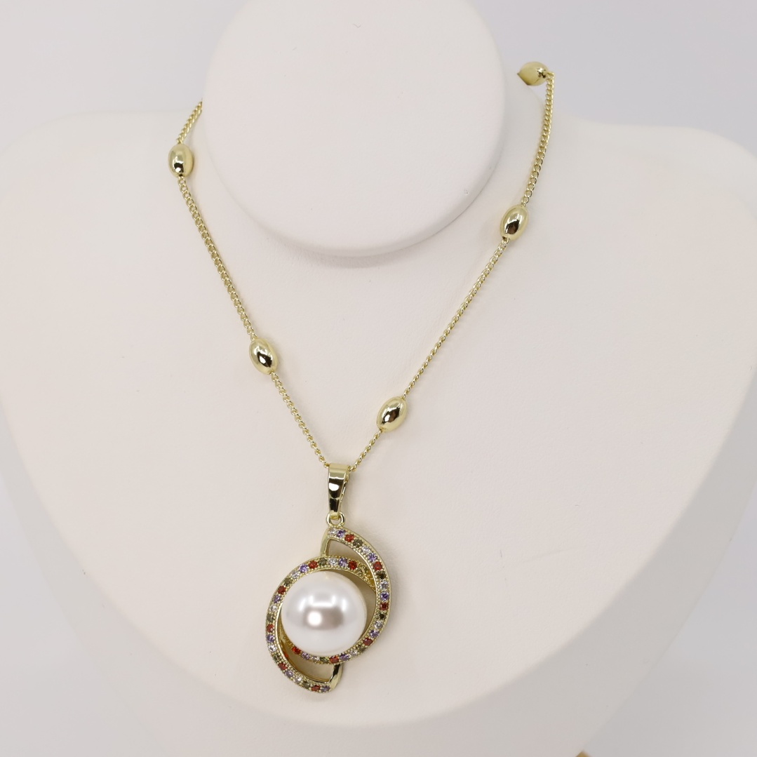 Lant cu pandativ placat cu aur 14K Model LD193 – 55 cm